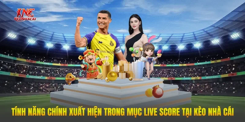 Tính năng chính xuất hiện trong mục Live Score tại Kèo Nhà Cái